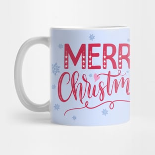 Merry Christmas Hand Lettering Mug